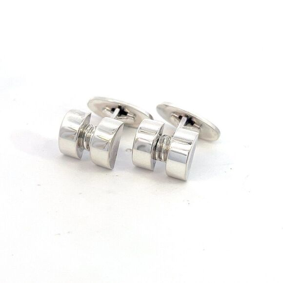 Georg Jensen Estate Cufflinks Sterling Silver 15.4 Grams GJ38 - Picture 5 of 12
